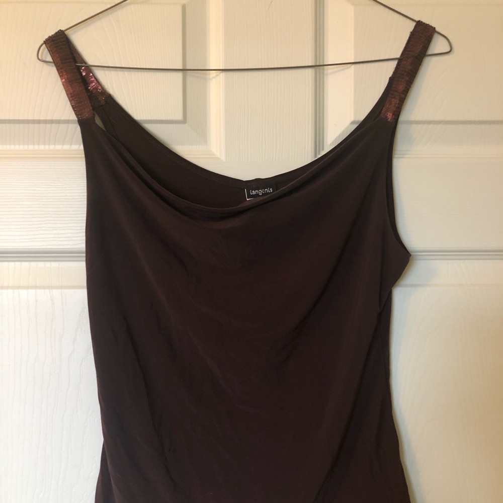 Tangents size medium tank with sequined straps